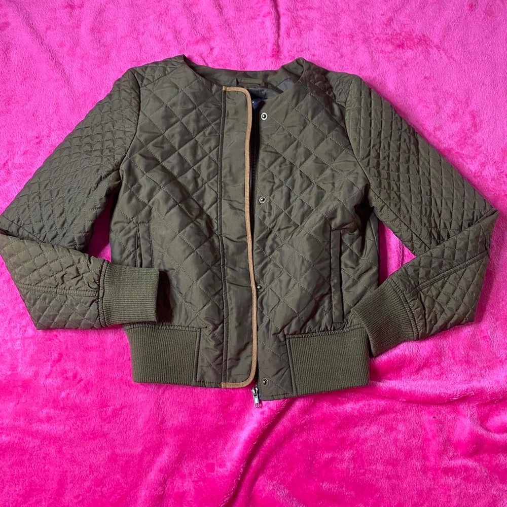 Green bomber jacket